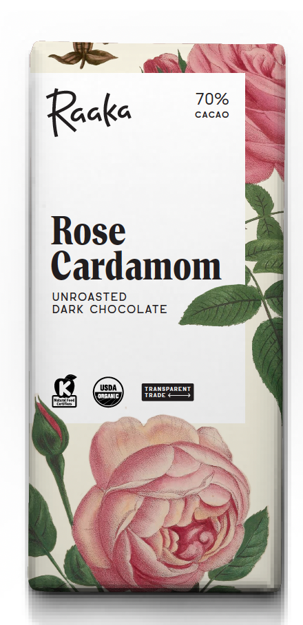 70% Rose Cardamom Bar - Valentine's Limited Batch Home Goods Raaka Chocolate