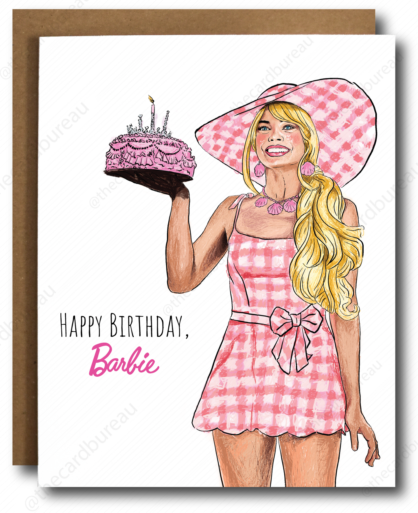Barbie Birthday Card Home Goods The Card Bureau   