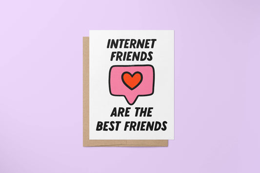 Internet friends greeting card Home Goods MangoIllustrated