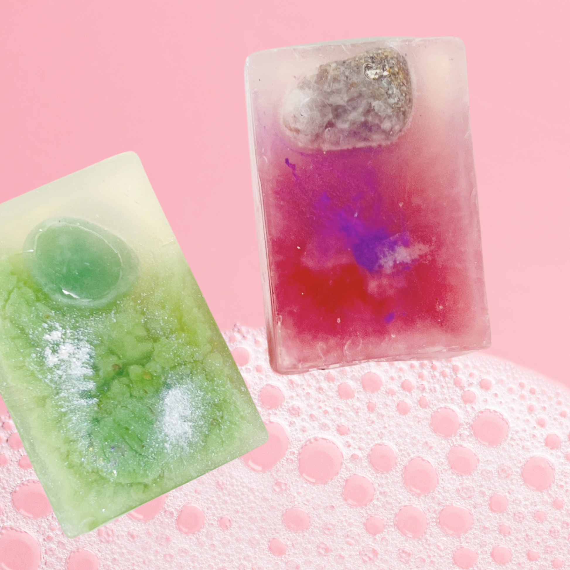 Handmade Crystal Gemstone Bar Soap Home Goods Sow the Magic   