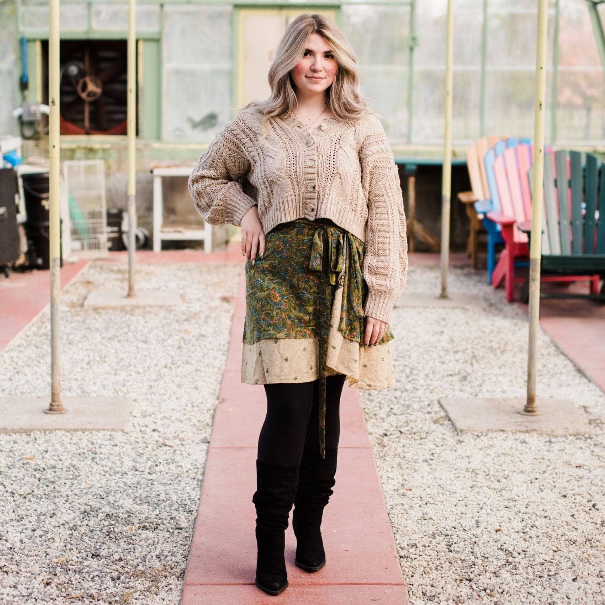 Sari Wrap Skirt - Tea Skirts Darn Good Yarn