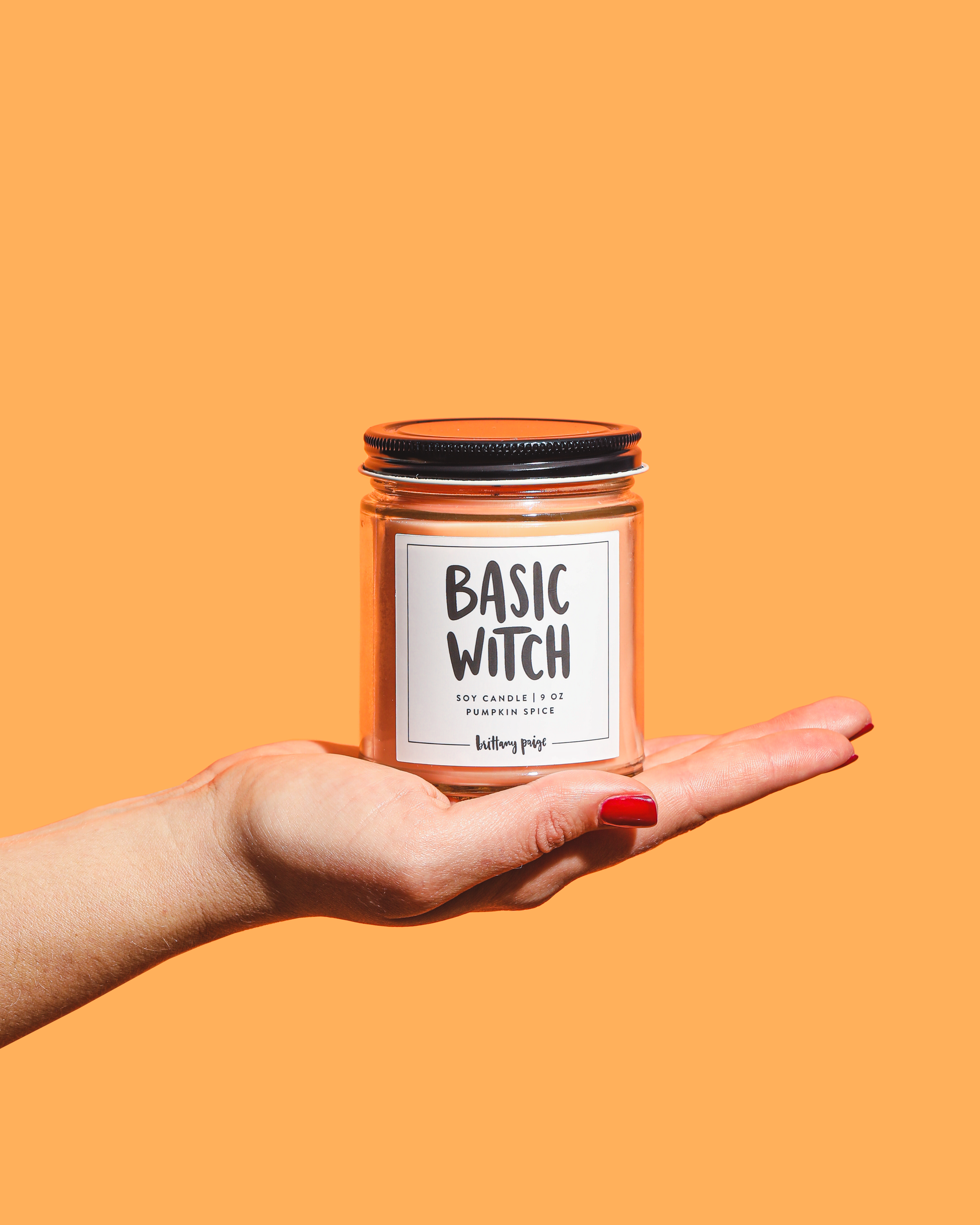 Basic Witch Pumpkin Candle Home Goods Brittany Paige   