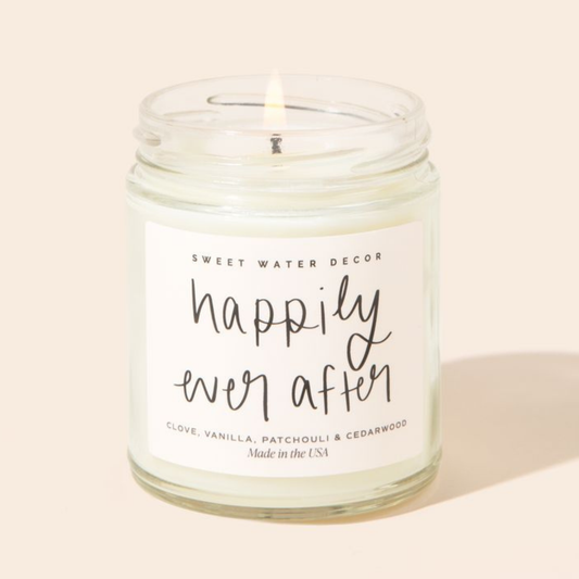 Happily Ever After 9 oz Soy Candle Home Goods Sweet Water Decor   