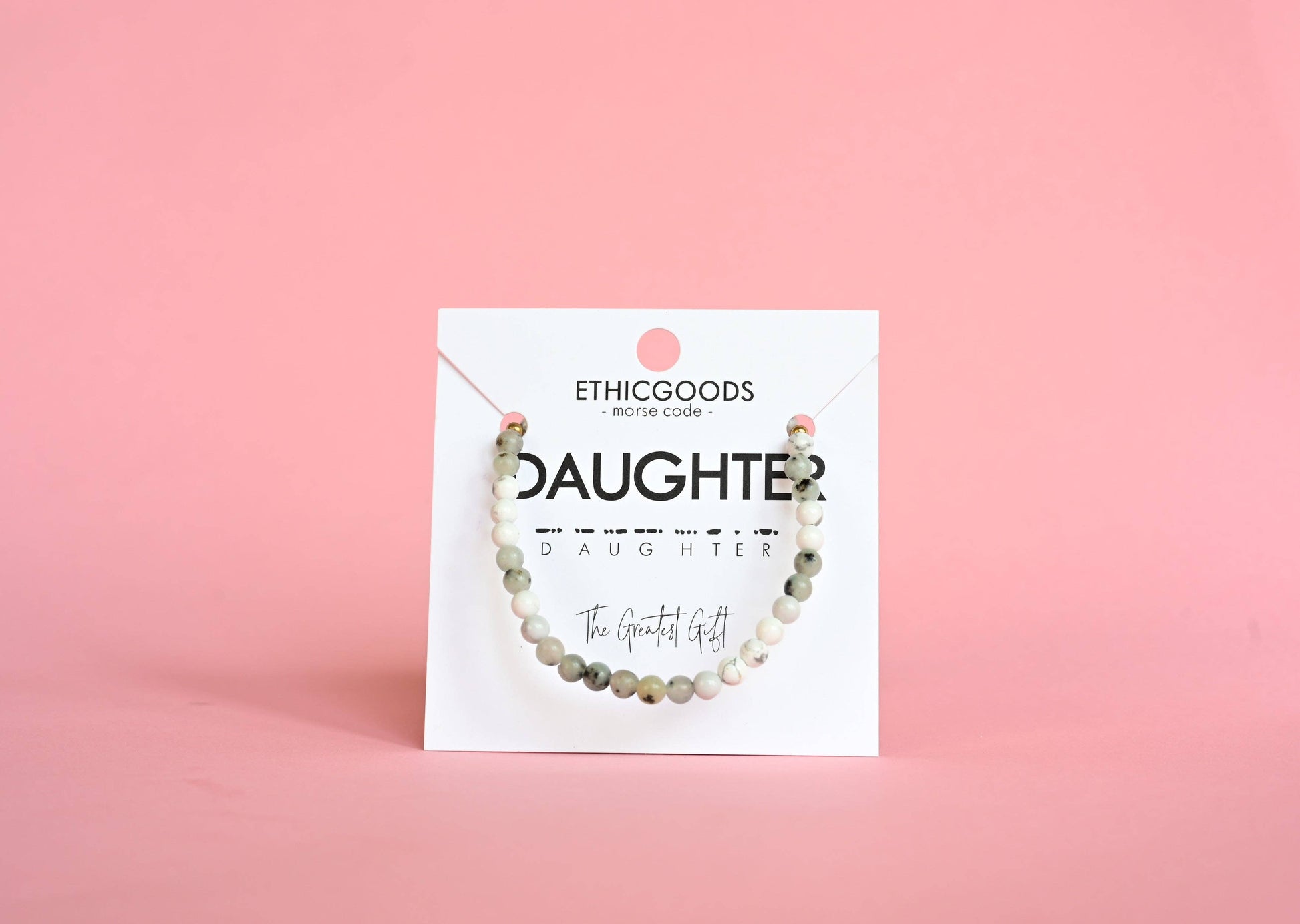 Morse Code Bracelet | DAUGHTER: Marble & Jasper  ETHICGOODS   