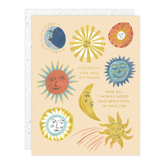 Sun and Moon - Love + Friendship Card Home Goods Seedlings