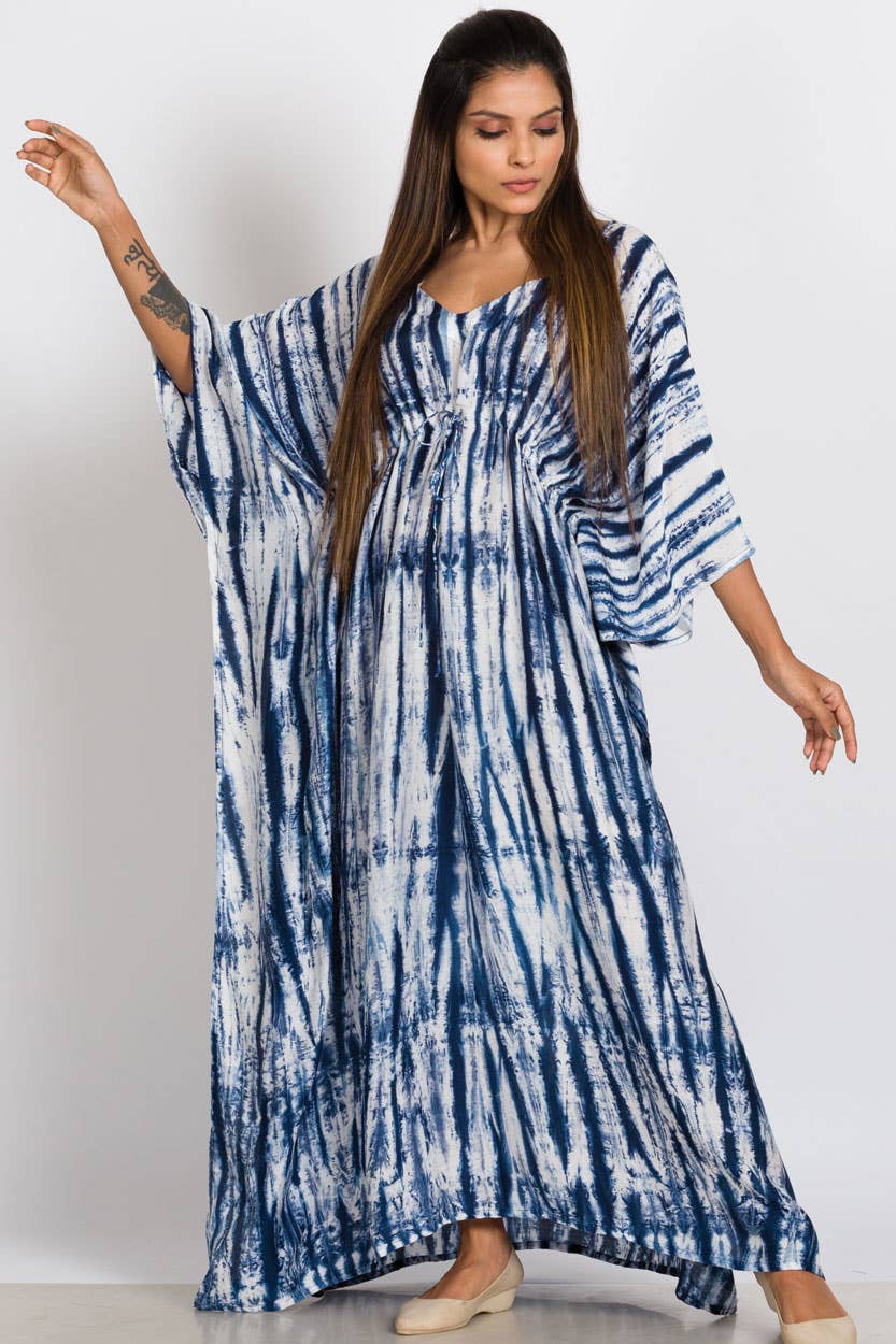 Shibori Caftans Sevya Handmade