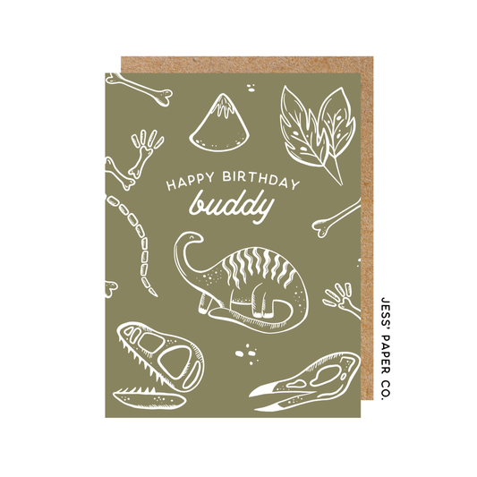 Dino Birthday Card Home Goods Jess' Paper Co.   