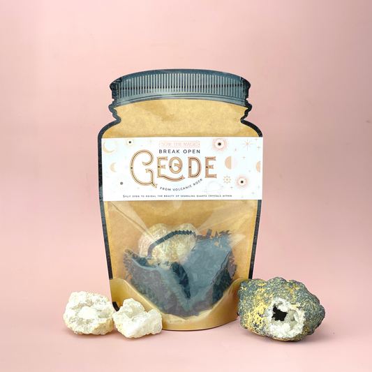 Break Open Crystal Geode From Volcanic Rock Home Goods Sow the Magic   