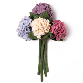 Felt Hydrangea Flower: Periwinkle  Global Goods Partners   