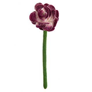 Felt Ranunculus Flower: Cream  Global Goods Partners   