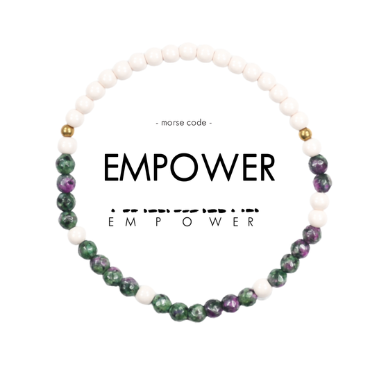 Morse Code Bracelet | Empower Bracelets Ethic Goods   