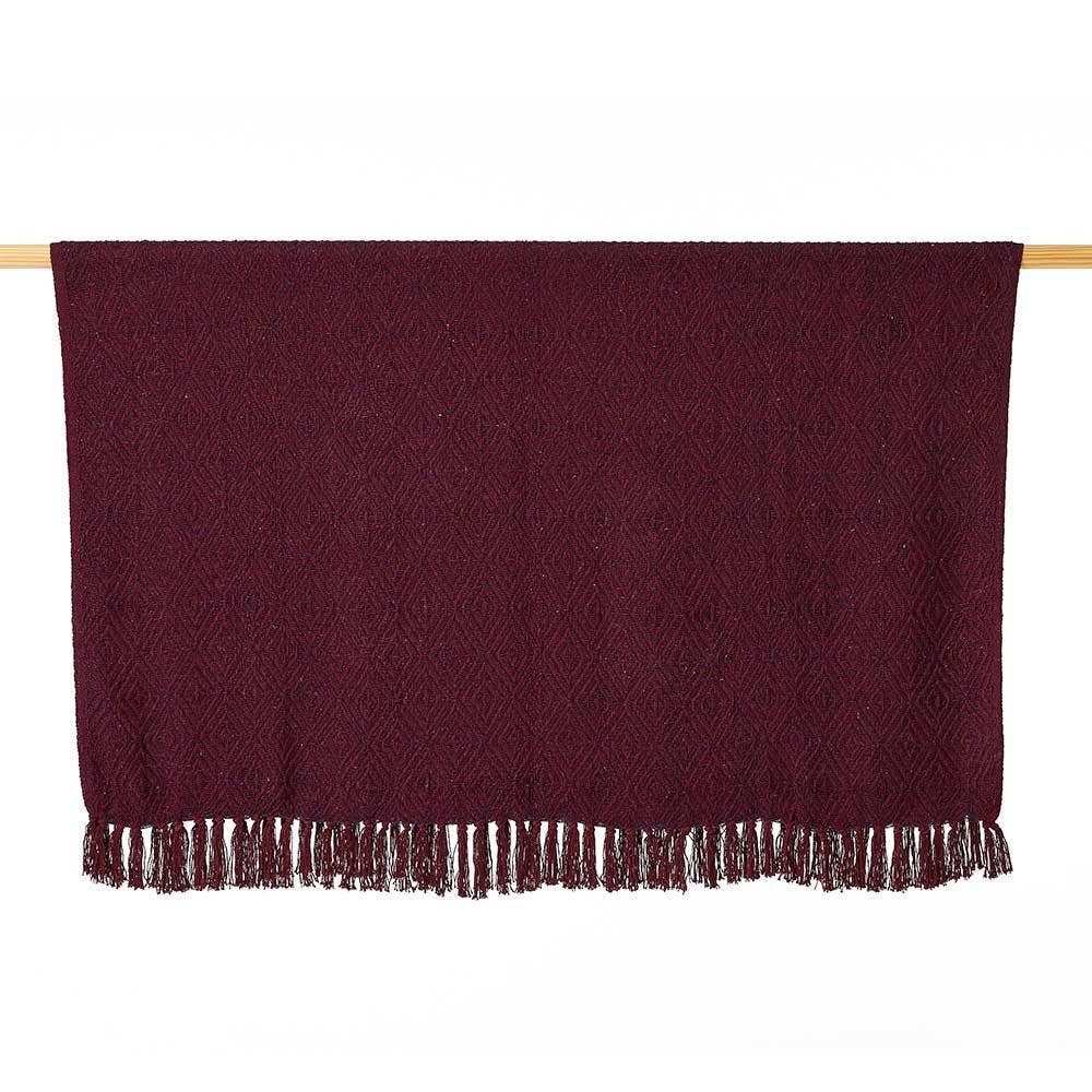 Plum Diamond Rethread Throw Home Goods SERRV International   