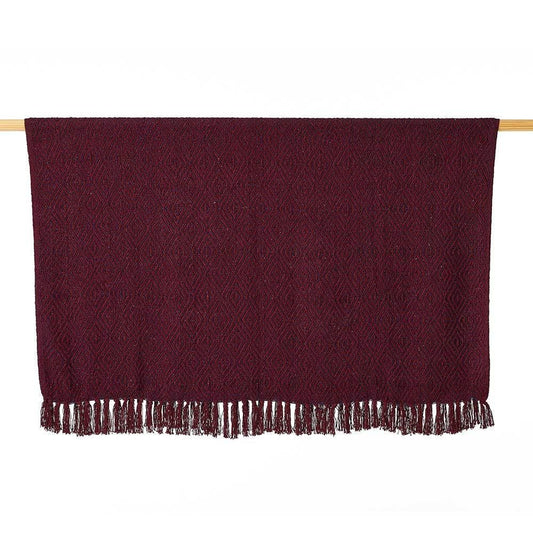 Plum Diamond Rethread Throw Home Goods SERRV International   