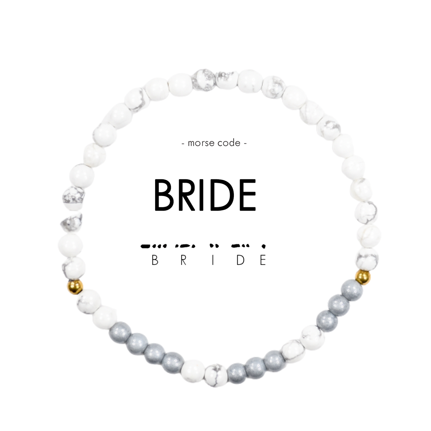 Morse Code Bracelet | BRIDE: Mother of Pearl & Blue Lace Agate  ETHICGOODS   