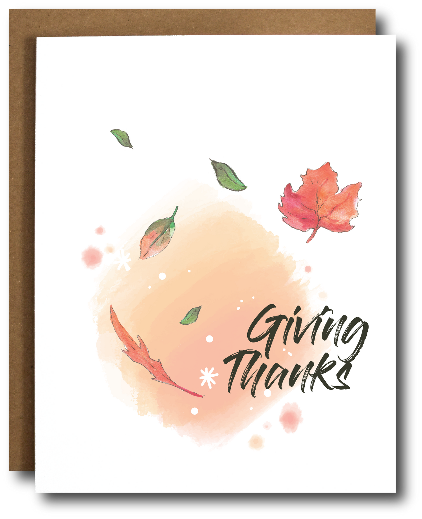 Giving Thanks Fall - Thanksgiving Card Home Goods The Card Bureau   