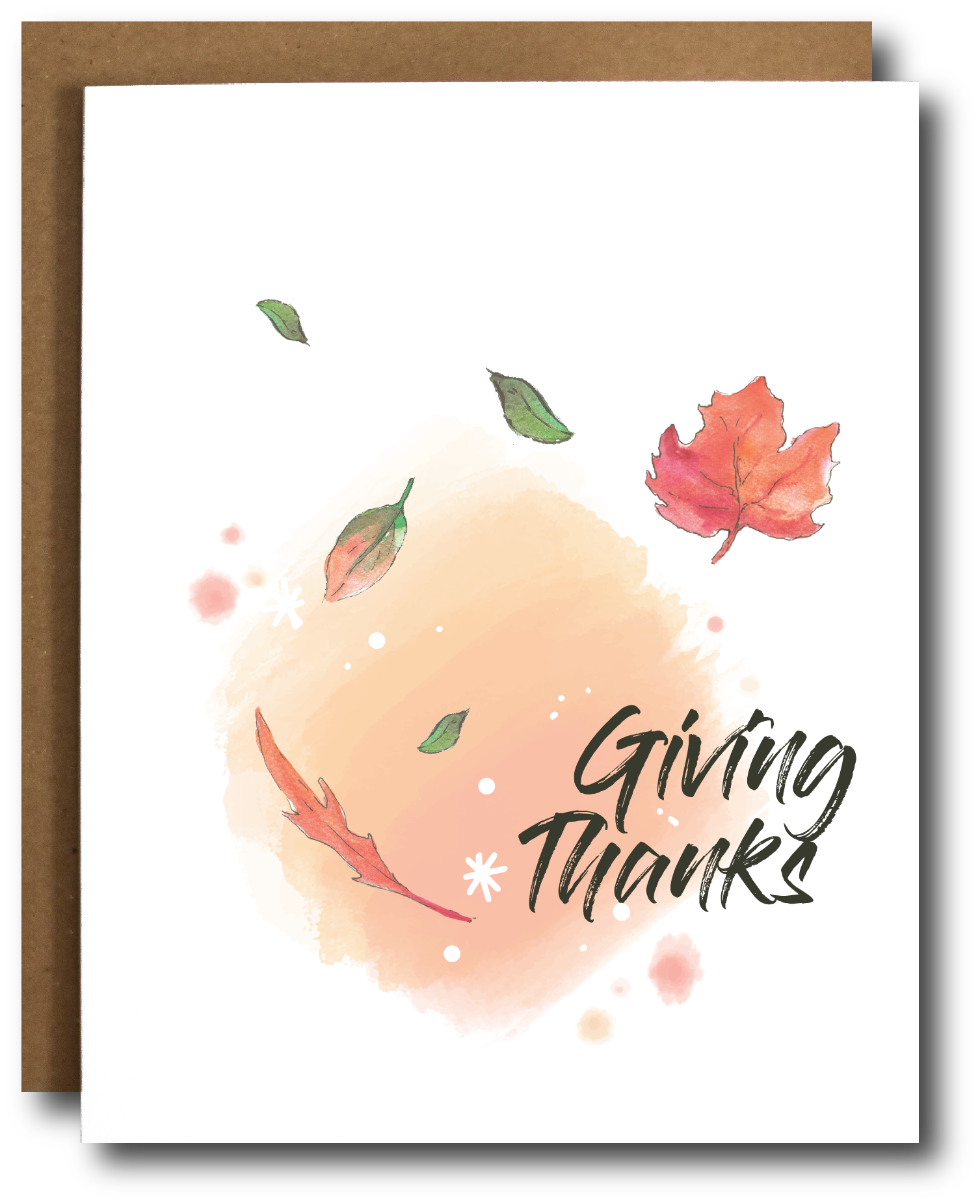 Giving Thanks Fall - Thanksgiving Card Home Goods The Card Bureau   