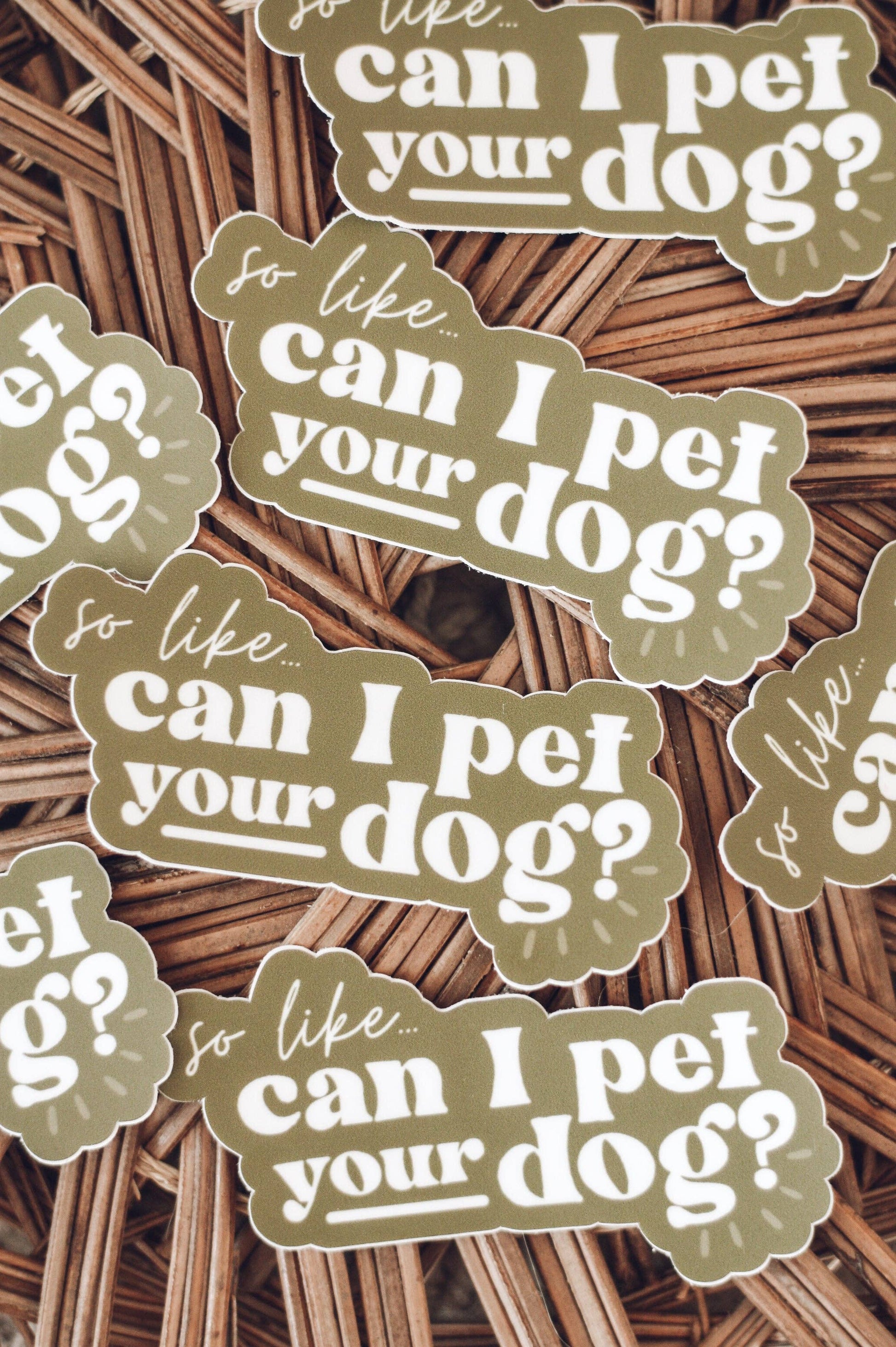 Can I Pet Your Dog Sticker Home Goods Jess' Paper Co.   