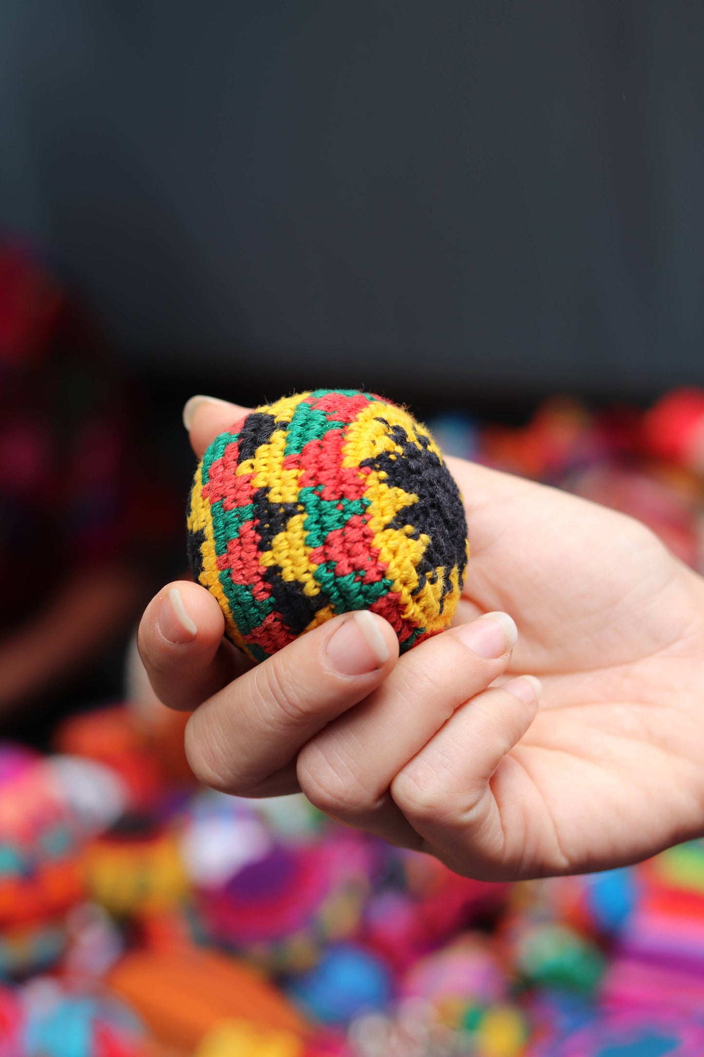 Crochet Multicolor Hacky Sack Stress Ball | Bocce Ball - Gua Accessories Lumily   