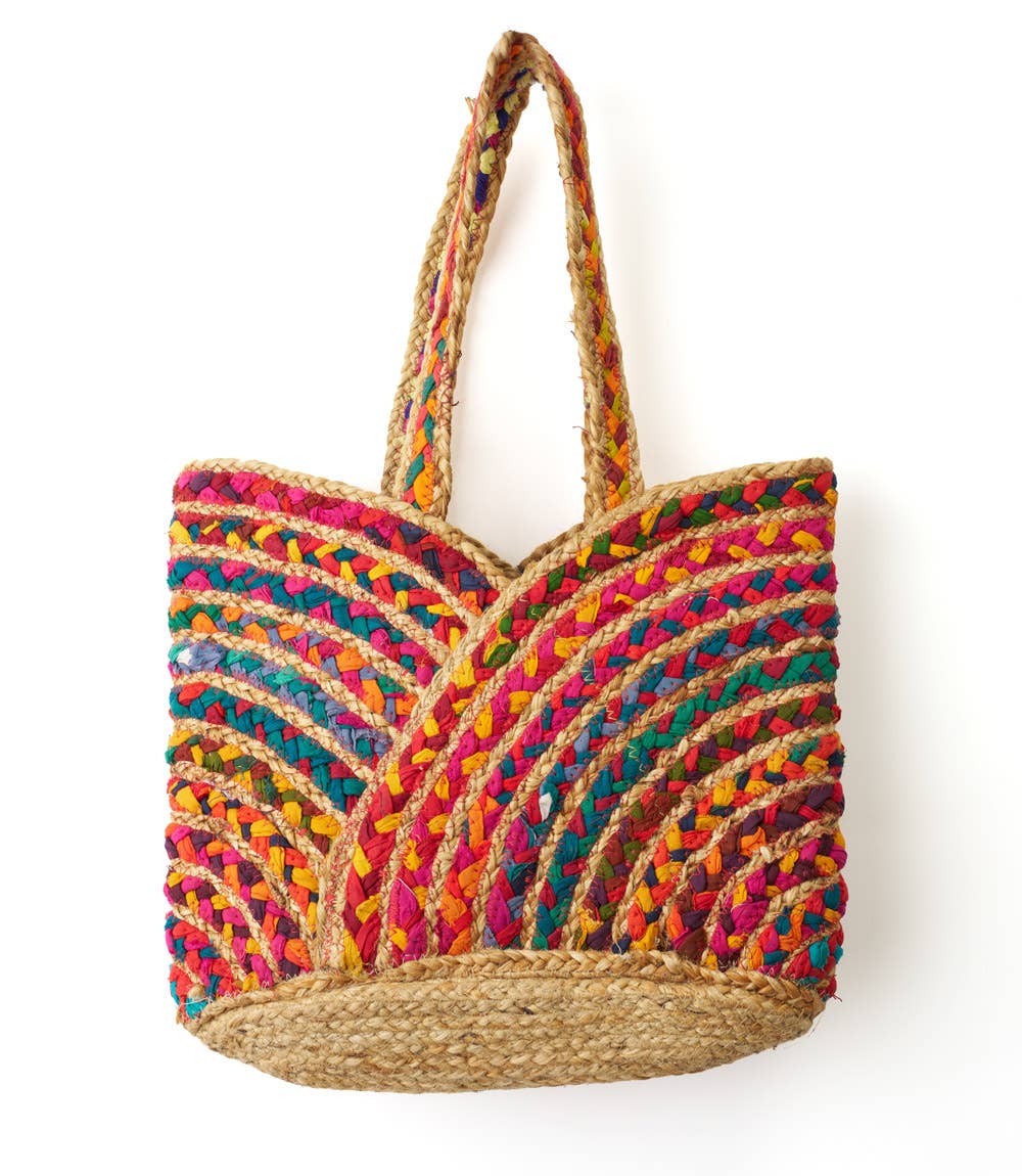 Chindi Multicolor Carryall Bag - Hand Woven Bags Matr Boomie   