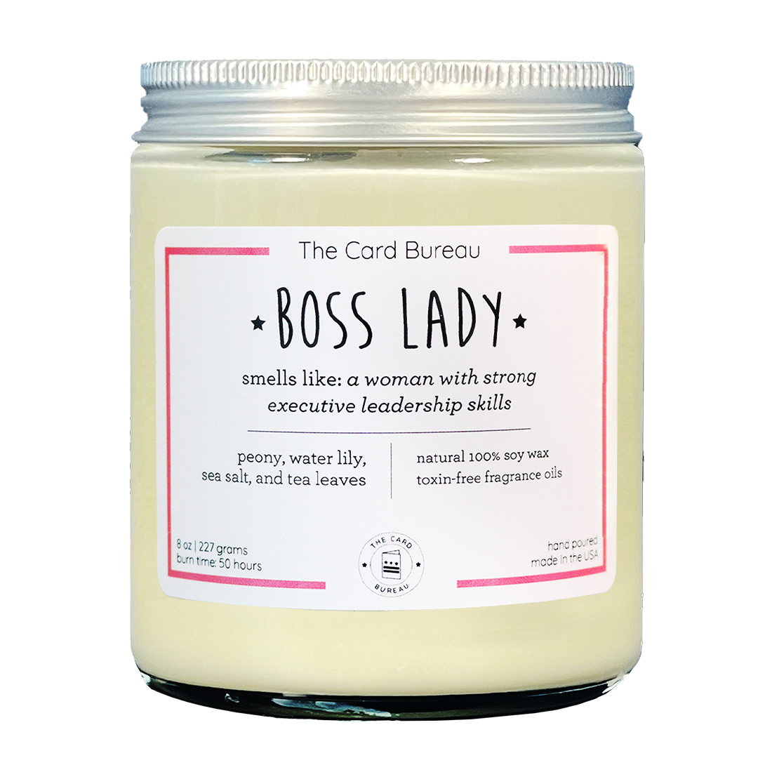 Boss Lady Feminist Soy Candle 8oz Home Goods The Card Bureau   