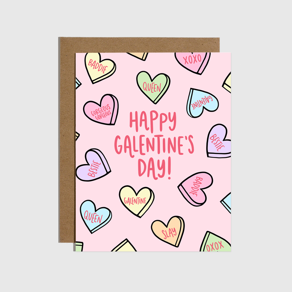 Galentine's Day Hearts Card Brittany Paige