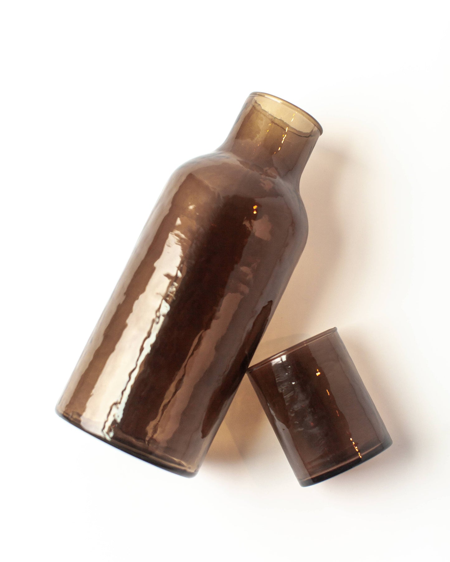 Handblown Hammered Glass Carafe Home Goods Creative Women