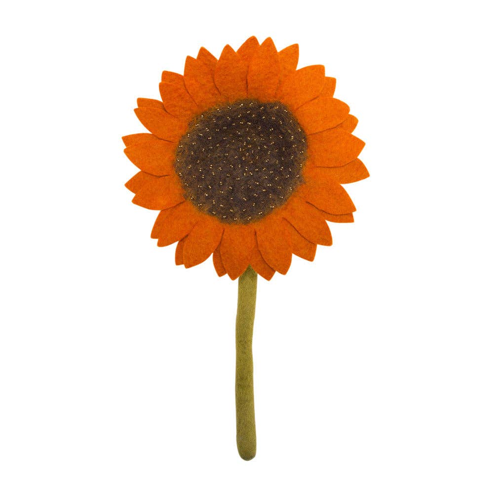 Felt Sunflower Home Goods Global Goods Partners Orange