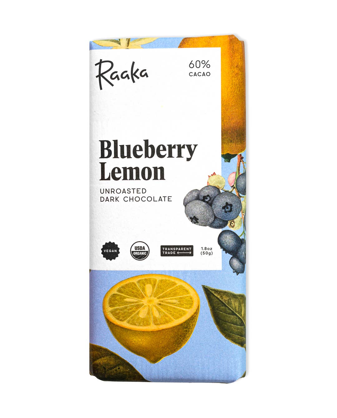 Raaka Chocolate - 60% Blueberry Lemon Bar - Spring Easter Limited Batch  Raaka Chocolate   