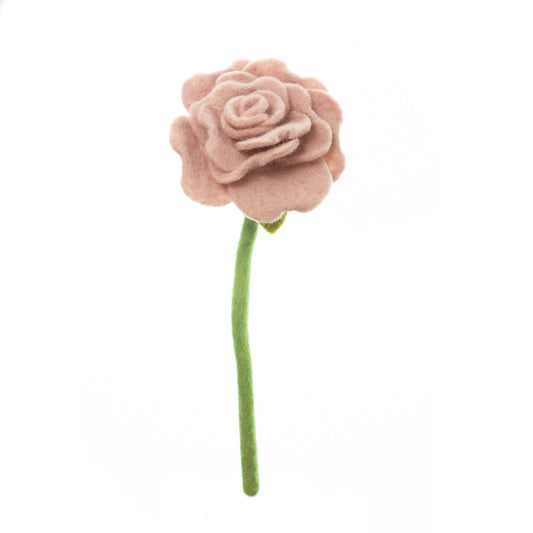 Felt Blooming Rose - Dusty Pink Home Decor Global Goods Partners   