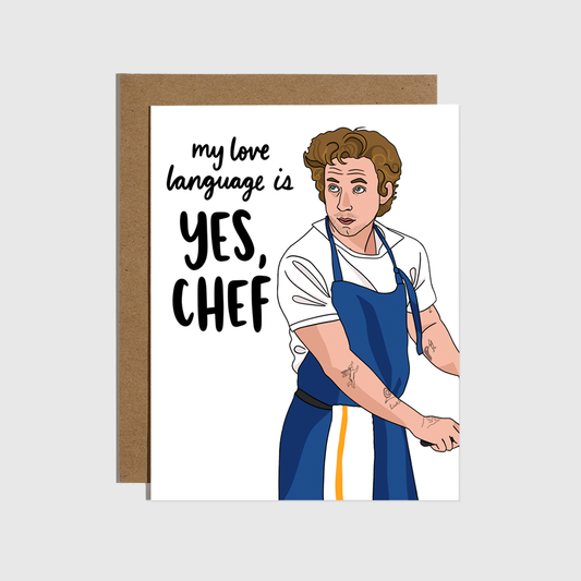 Yes Chef The Bear Love Card Home Goods Brittany Paige   