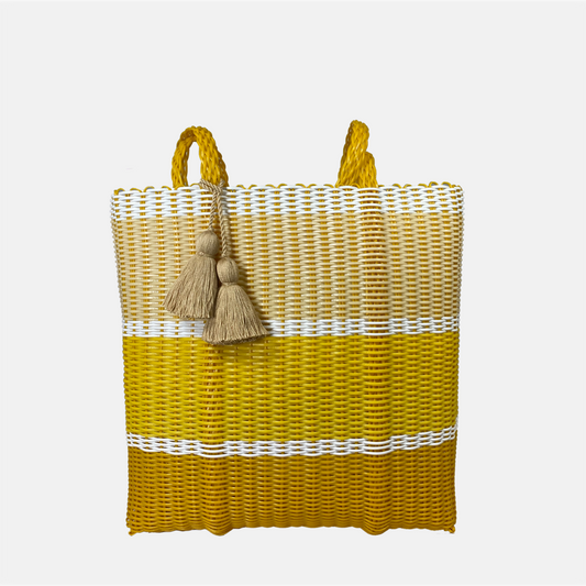 CESTA TOTE large ~ Yellow triple band Bags ixöq   