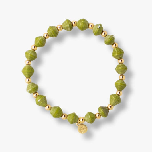 The Tiny Hoop Bracelet - Olive green Bracelets Dreamer & CO   