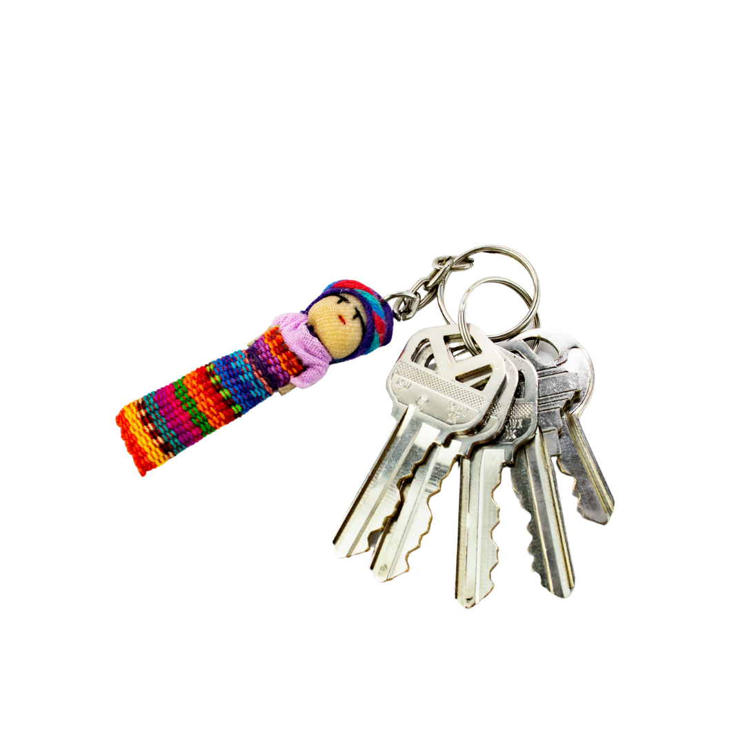 Worry Doll Key Chain - Guatemala Accessories Lumily   