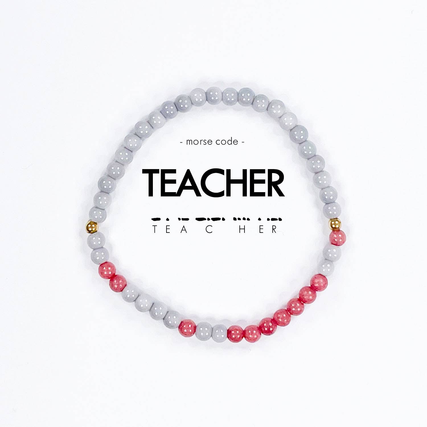 Morse Code Bracelet l TEACHER Bracelets Ethic Goods   
