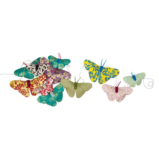 Origami Butterfly Eco-Paper Garland  dZi Handmade   