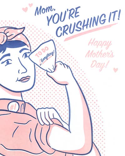 Crushing It Mom Greeting Card Home Goods Good Paper   