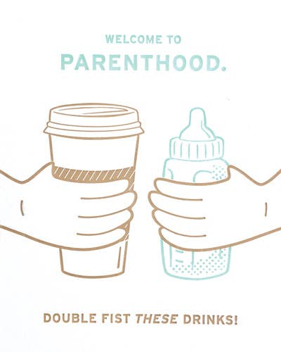 Double Fist Parenthood Home Goods Good Paper   