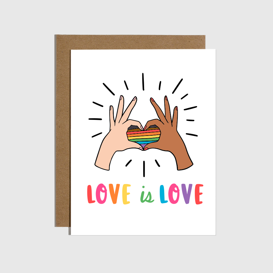 Love is Love Pride Card Home Goods Brittany Paige   