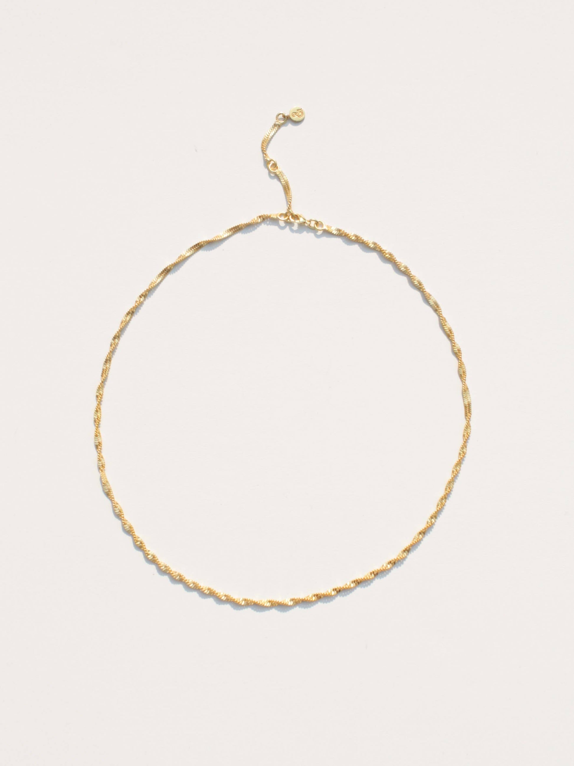 Twisted Herringbone Chain Necklace Necklace Rover & Kin   