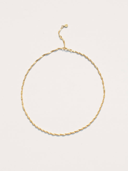 Twisted Herringbone Chain Necklace Necklace Rover & Kin   