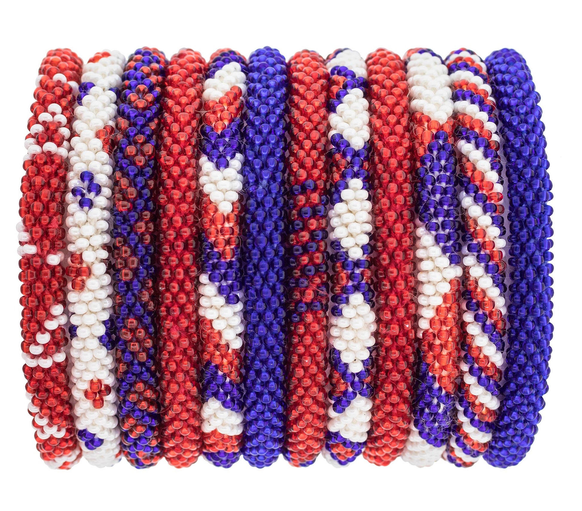 Roll-On® Bracelet Red, White, and Blue Bracelets Aid Through Trade   