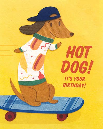 Hot Dog Birthday Greeting Card Home Goods Good Paper   