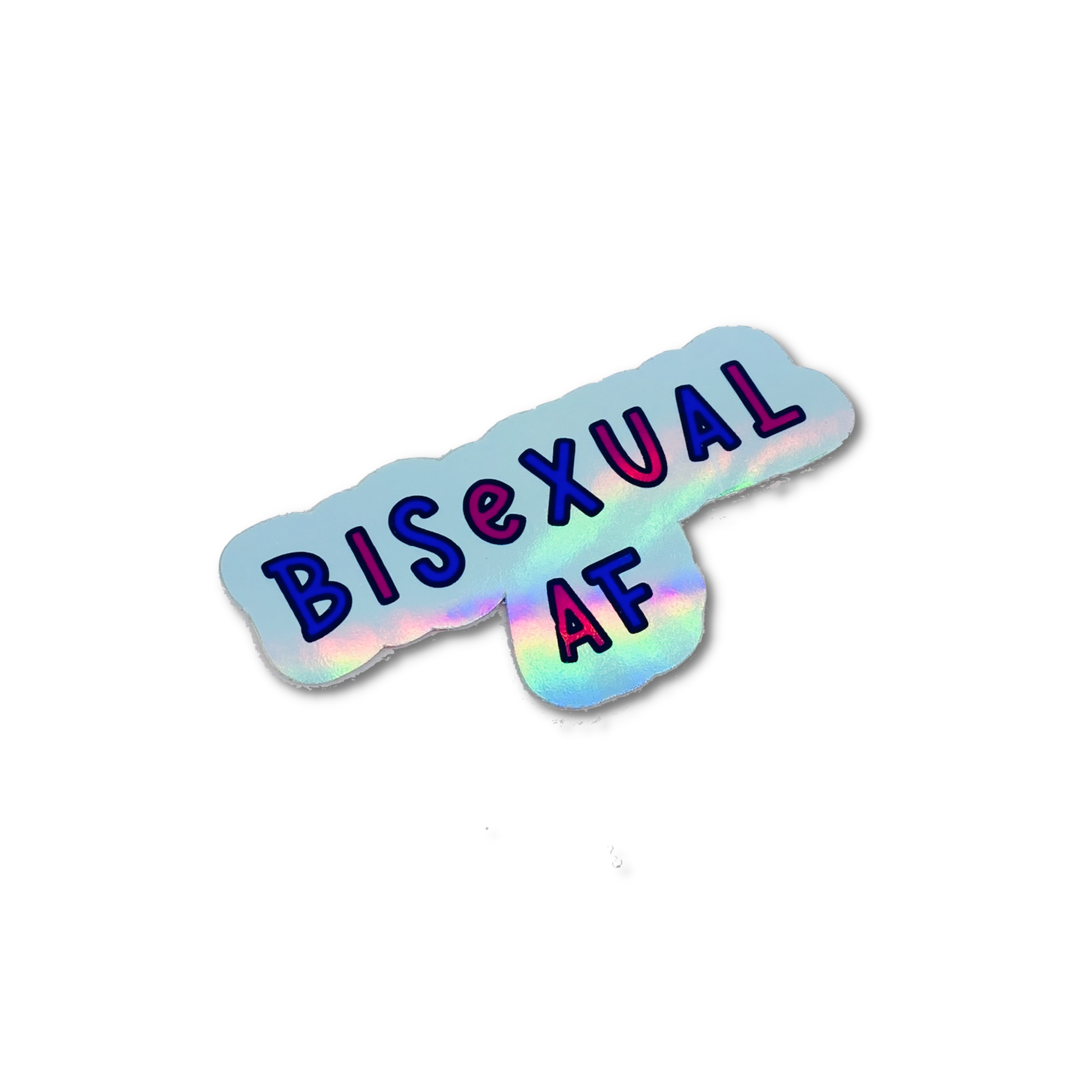 Bisexual Holographic Vinyl Sticker / LGBTQ Stickers Home Goods Fluffmallow   
