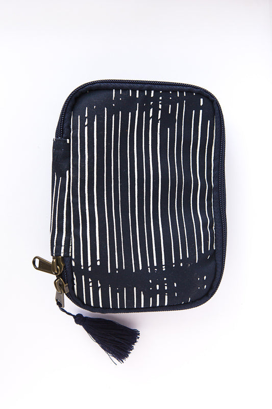 UTILITY POUCH Accessories Fair Anita Pick Up Sticks (black + white stripes)  