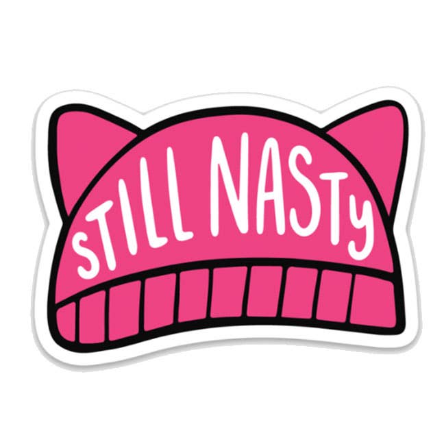 Still Nasty Hat Sticker Home Goods Brittany Paige   