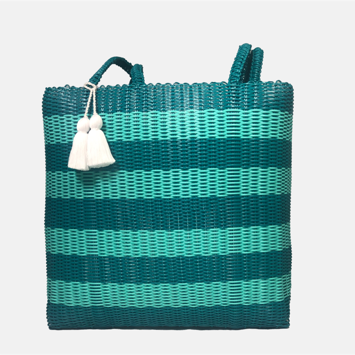 ixoq recycled plastic cesta TOTE ex-large ~ Turquoise & Mint Bags ixöq   