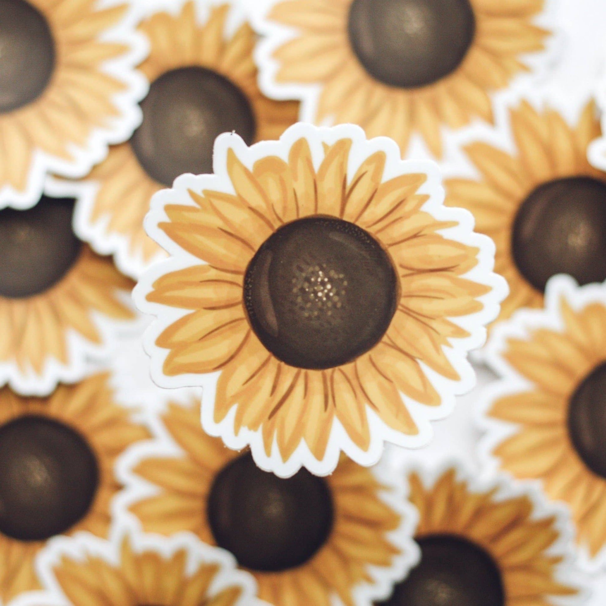 Sunflower Sticker Home Goods Jess' Paper Co.   