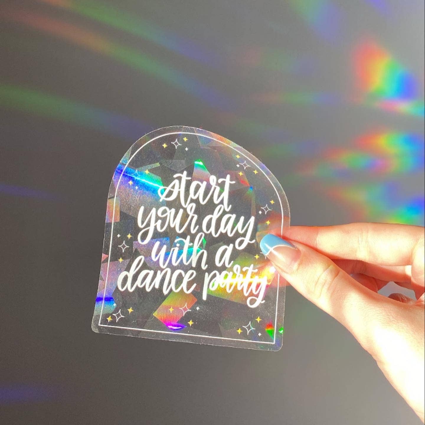 Start Your Day With A Dance Party Suncatcher Home Goods Clare Mitchell Designs   