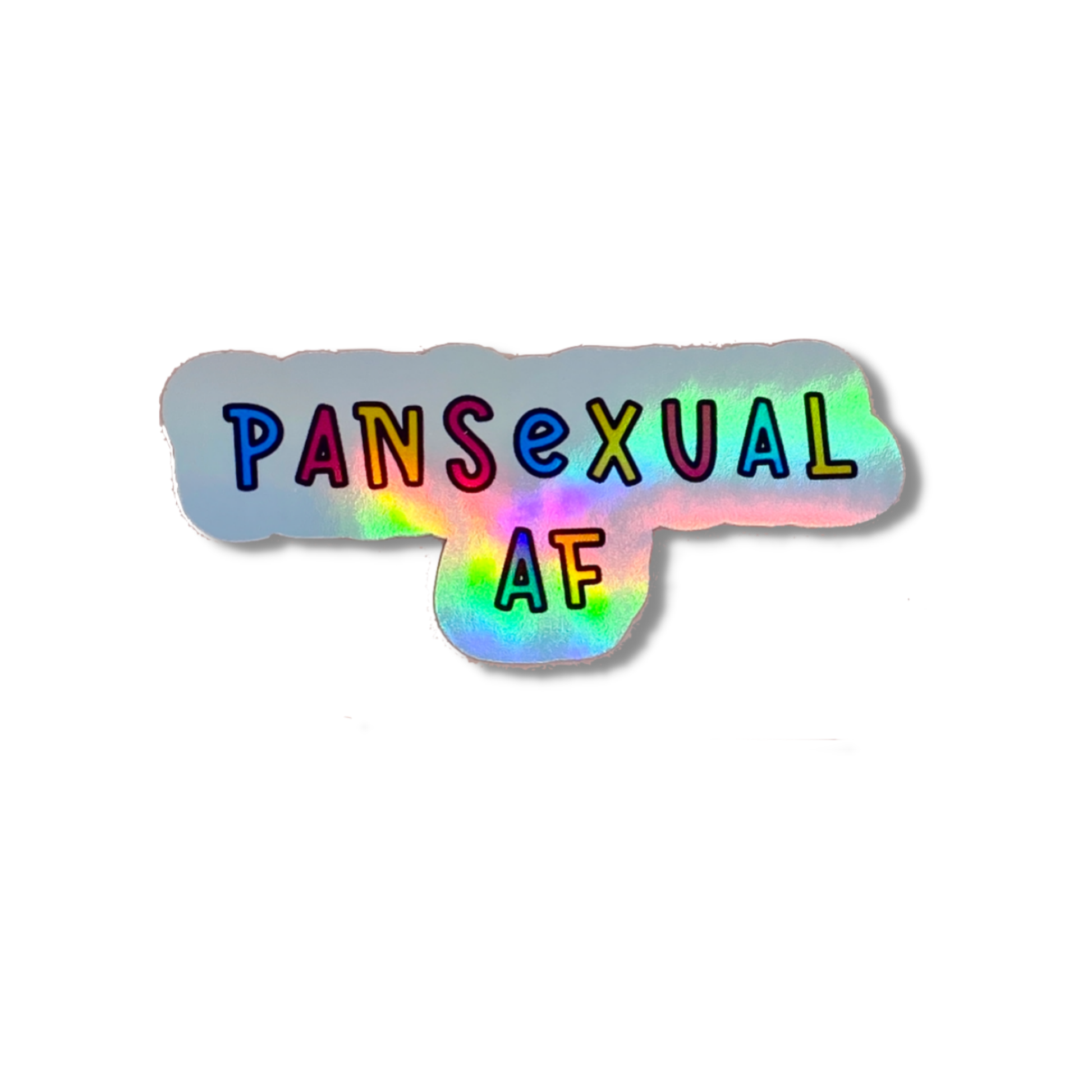 Pansexual Holographic Vinyl Sticker / LGBTQ Stickers Home Goods Fluffmallow   