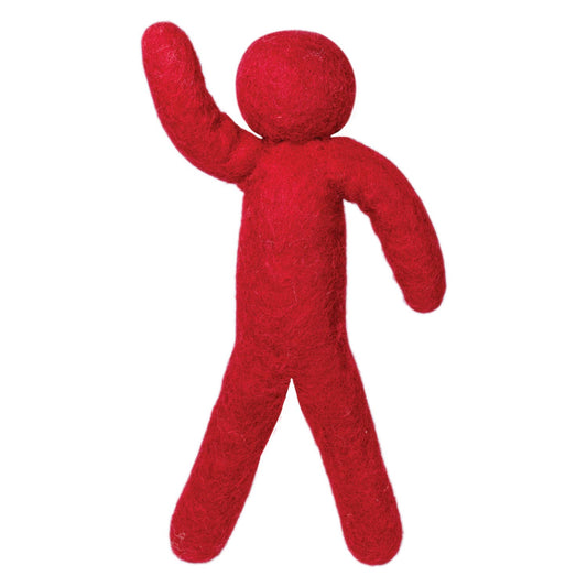 Red Bendyz Icon Man  dZi Handmade   